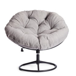 Кресло CЛОУДЕ ХОМЕ рогожка/металл, 97х98х90-96см, серо-бежевый, 3М 16/2 / CLOUDE HOME 3M