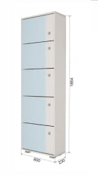 Тумба в прихожую Пайн ПП 9 Дуб Ривьера Бетон Пайн