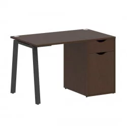 Стол письменный ХОМЕ ОФФИCЕ ВР.СП-3-118.1.А Венге Цаво/Антрацит металл / HOME OFFICE VR.SP-3-118.1.A