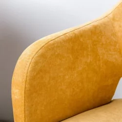 Кресло Оскар Арки микровелюр Желтый / Oscar Arki