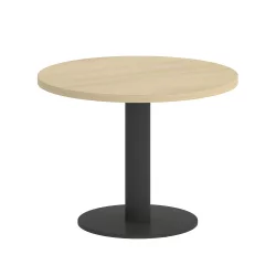 Стол журнальный круглый ХОМЕ ОФФИCЕ ВР.СП-5-60.1Г Акация Лорка/Антрацит металл / HOME OFFICE VR.SP-5-60.1G