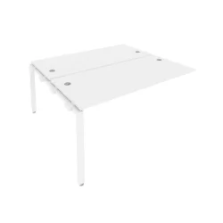 Проходной наборный элемент рабочей станции Метал Сйстем Б.ПРС-СП-2.4 Белый / Metal System