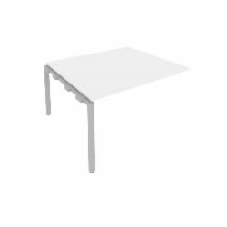 Проходной наборный элемент переговорного стола Метал Сйстем Б.ППРГ-3 Белый/Серый / Metal System