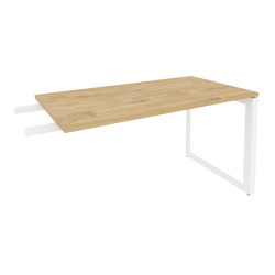 Брифинг-приставка на О-образном м/к ОНИКС О.МО-БР-13 Тиквуд Светлый/Белый / ONIX O.MO-BR-13