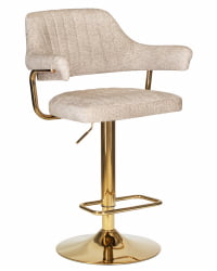 Стул барный ДОБРИН CХАРЛЙ ГОЛД (бежевый твид (ЛЕО26)) / DOBRIN CHARLY GOLD (LEO26))