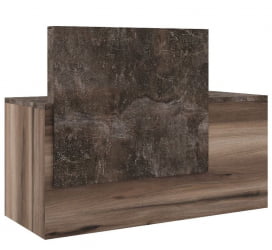 Стойка ресепшн правая Б-ТОНЕ БТН36190142 Вяз Бетон темный / B-TONE BTN36190142