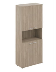 Шкаф высокий с нишей Сигма SG.861.OD.OD.OD Дуб темный / Sigma