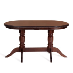 Раздвижной стол CОППОЛА бук, мдф, 140+40кс80кс77см, Тобаcко, узор прямой / COPPOLA 140+40x80x77см, Tobacco,