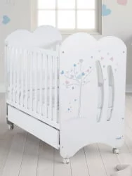 Кровать Микуна Аура 120кс60 Вхите / Micuna Aura 120x60 White