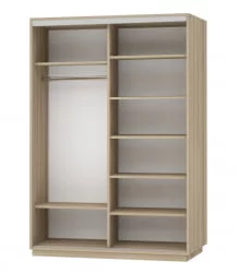 Шкаф-купе двухдверный Экспресс Дуо 1600х2400х Париж/Ясень шимо светлый / 1600х2400h