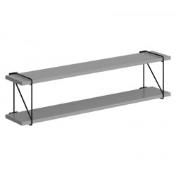 Полка навесная CОФФЕЕ СХ3-РОД Серый / COFFEE SH3-ROD