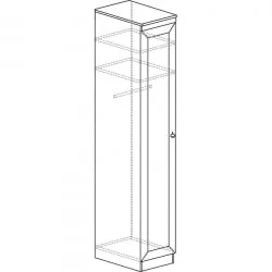 Шкаф в гостиную 614 Денвер светлый