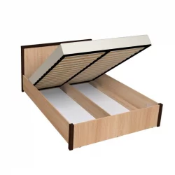 Кровать с подъемным механизмом (1400) БАУХАУС 3.2 Дуб Сонома/Орех шоколадный(спальня) / BAUHAUS