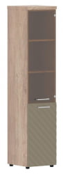 Шкаф колонка комбинированная с топом (правый) Торр ЛУКС ТЛХC 42.2 Р Дуб Каньон Капучино / Torr LUX TLHC R