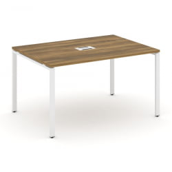 Стол переговорный (1 столешница) CОНCЕПТ CН.ПРГ-013 Сандал Янтарный Белый / CONCEPT CN.PRG-013