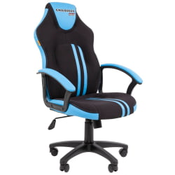 Кресло геймерское CХАИРМАН ДРАЙВ (ГАМЕ) 26 Новое (НЕВ) Черный-голубой / CHAIRMAN (GAME) (NEW)