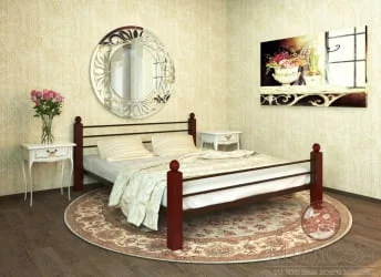 Кровать Милана Лукс плус 1800х2000 Коричневая / Lux plus