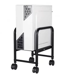 Подставка для системного блока с регулировкой по высоте ЕУРЕКА ЕРК-CС-01Б Черная / EUREKA ERK-CS-01B