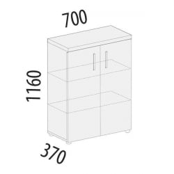 Офисный шкаф Рубин 42.75