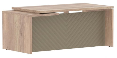 Стол руководителя правый Торр ЛУКС ТЛCТ 189 Р Дуб Каньон Капучино / Torr LUX TLCT R