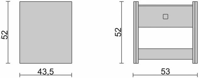 Тумба прикроватная Белая_68404