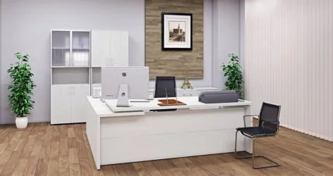 Дверь стекло в раме Лакобел ЙАЛТА ЛТ-С2Р Л вхите / Lacobel YALTA LT-S2R white