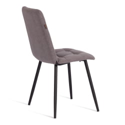 Стул обеденный Асти флок , 47х54х86, серый, 29 / Asti