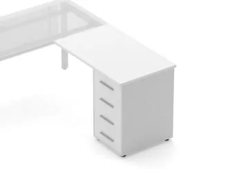 Тумба приставная Дека 9.05.10 Белый / Deka