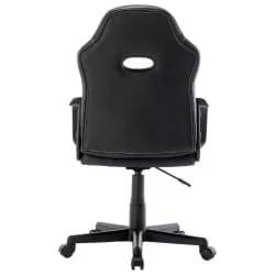 Кресло компьютерное БРАБИКС Стрипе ГМ-202 экокожа Черный-желтый / BRABIX Stripe GM-202