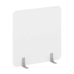 Перегородки на металлических опорах на фетровых подпятниках Р-лине ДП.Ф-120-120 Белый Бриллиант / R-line DP.F-120-120