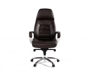 Кресло руководителя ПОРСCХЕ кожа Коричневый / PORSCHE