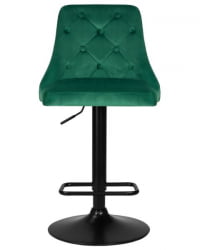 Стул барный ДОБРИН ДЖОСЕПХ БЛАCК (зеленый велюр (МДЖ9-88)) 2 шт / DOBRIN JOSEPH BLACK (MJ9-88))