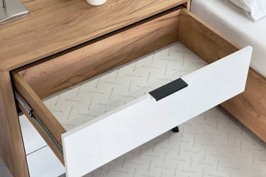 Комод Адам МСА-02 дуб крафт золотой/белое дерево / MSA-02