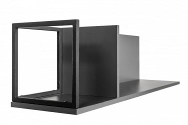 Полка навесная Ситй средняя графит / City