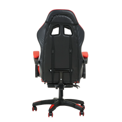 Кресло 1206 КИНГКУЕЕН цвет черный/красный с массажем 1206-блаcк-ред-масс / KINGQUEEN 1206-black-red-mass