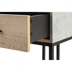 Тумба дизайнерская Лофт Дуб натур/Бетон / Loft
