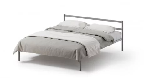 Кровать Метта 1400кс2000 Серая / 1400x2000