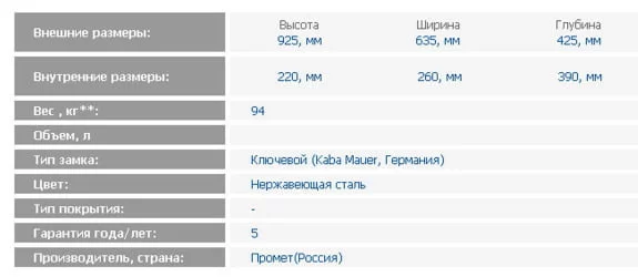 Депозитная ячейка ДБ-8С / DB-8S
