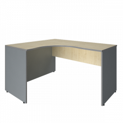 Стол криволинейный левый Рива А.СА-3 Л Клен/Металлик / Riva