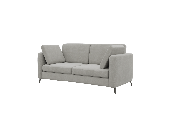 Диван замша Браско БРС-2 Тимелесс 04/Металл Черный 1800*800*840 / BRS-2 Timeless
