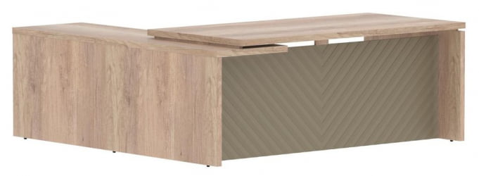 Стол руководителя правый Торр ЛУКС ТЛCТ 2020 Р Дуб Каньон Капучино / Torr LUX TLCT R