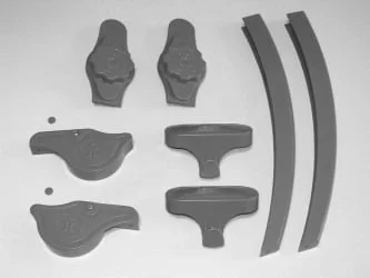 Комплект цветного пластика к парте Елемент 3/80-40 Серый / Element