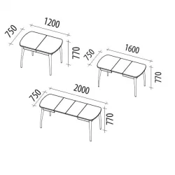 Стол обеденный раскладной Орфей 35.10 Премиум Крем-Патина Бежевая