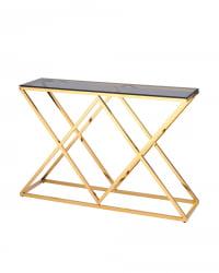 Консоль ИНСИГНИЯ 115*30 Золото стекло смоке / smoke