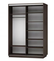 Шкаф-купе двухдверный Экспресс Дуо 1600х2200х Лондон/Венге / 1600х2200h