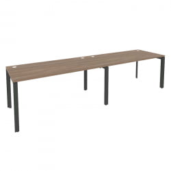 Рабочая станция на П-образном м/к ОНИКС О.МП-РС-2.4.8 Дуб Аризона/Антрацит / ONIX O.MP-RS-2.4.8