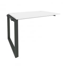 Наборный элемент рабочей станции на О-образном м/к ОНИКС О.МО-1.НРС-2.8 Белый Бриллиант/Антрацит / ONIX O.MO-1.NRS-2.8