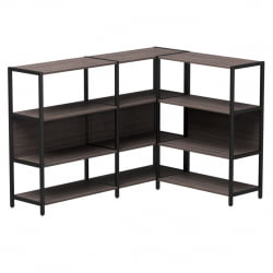 Набор стеллажных систем Еверпроф ЕВО №14 Дуб Пасадена Черный / Everprof EVO