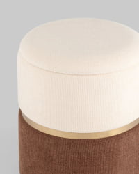 Пуф Кэрри с ящиком шенилл Коричневый