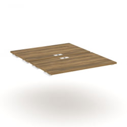 Двойной стол-приставка к двум опорным тумбам/шкафам CОНCЕПТ CН.ДСПР-006 Сандал Янтарный Белый / CONCEPT CN.DSPR-006